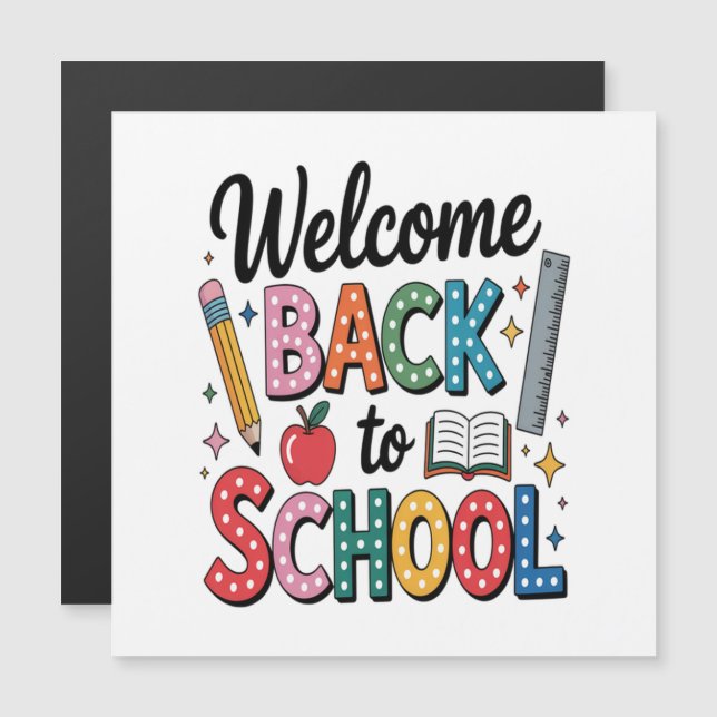 Bienvenue au retour à l'école (Devant / Derrière)
