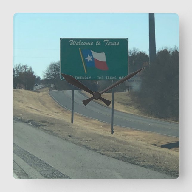 Bienvenue au Texas Horloge (Recto)
