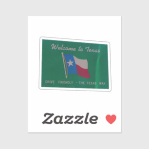 Bienvenue au Texas Sticker