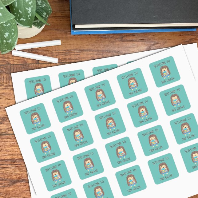 Bienvenue aux autocollants de hérisson de 3e année (Créateur téléchargé)