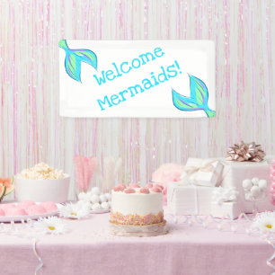 Bienvenue aux sirènes ! Bannière du parti Mermaid