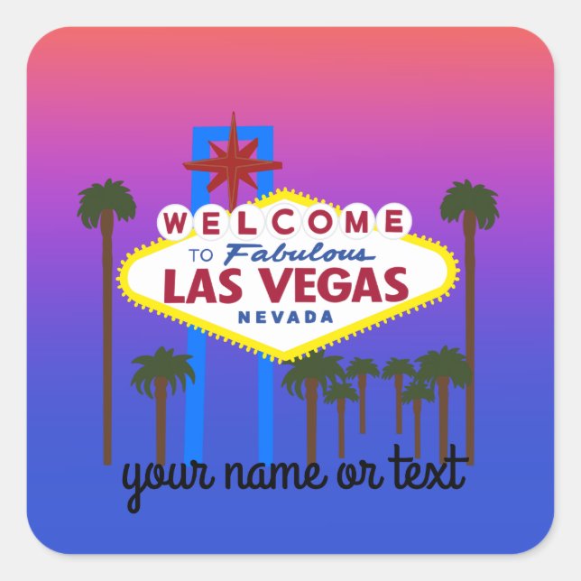 Bienvenue aux Stickers #3 du Signe Las Vegas (Devant)