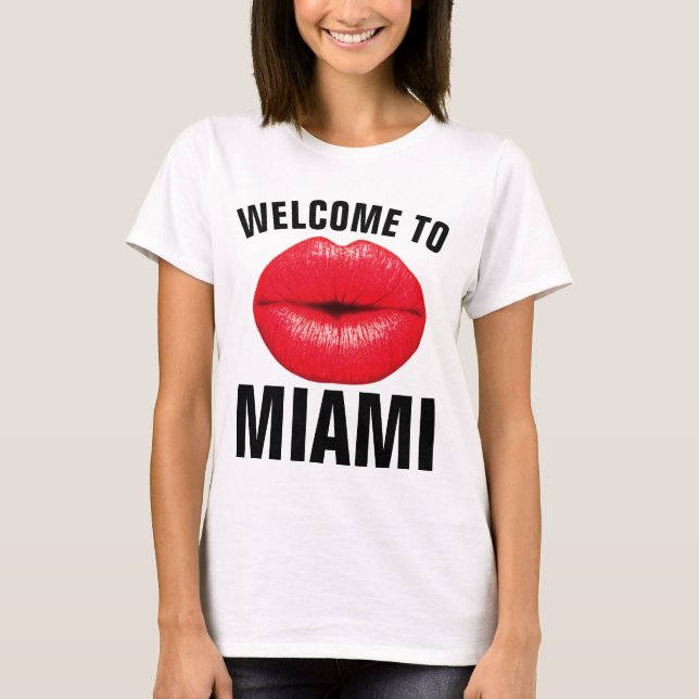 BIENVENUE AUX T-shirts MIAMI (Devant)