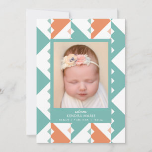 BIENVENUE BABY   Faire-part de naissance de forme 