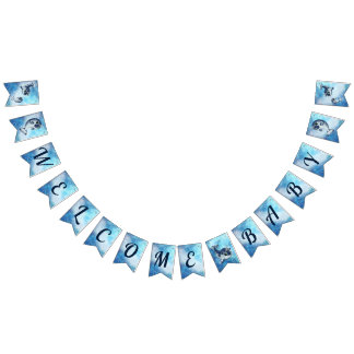 Bienvenue Baby Narwhal Douche bannière