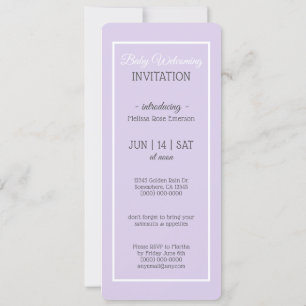 Bienvenue Baby/Rencontrez Le Bébé/Invitation Photo