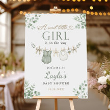 Bienvenue Baby Shower Fille Ligne de Vêtements Boh
