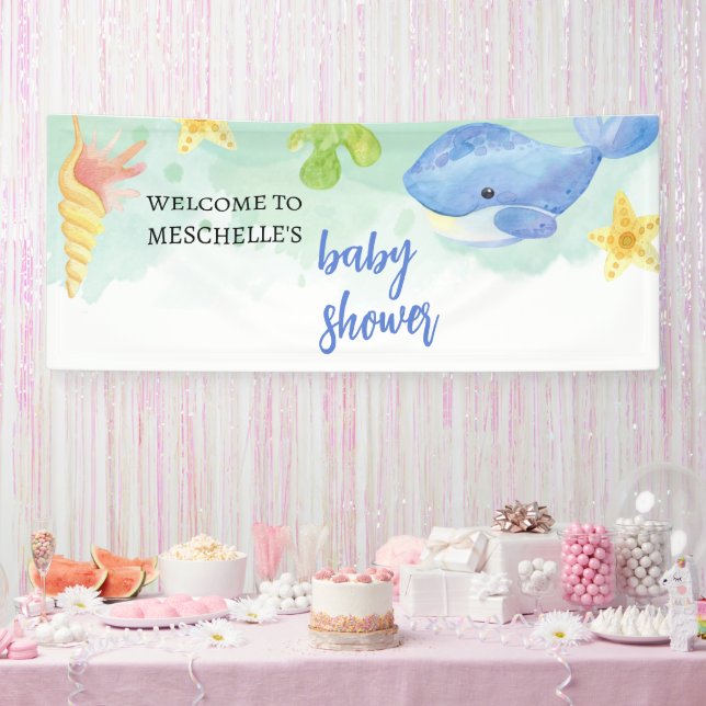 Bienvenue Bannière été sous le Baby shower de la m (Fête)