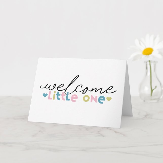 Bienvenue Carte de voeux Little One (Petite plante)