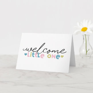 Bienvenue Carte de voeux Little One