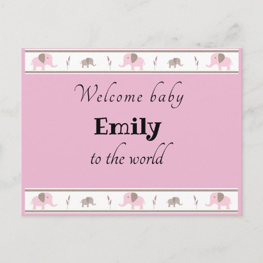 Bienvenue Carte Postale Bebe Zazzle Fr