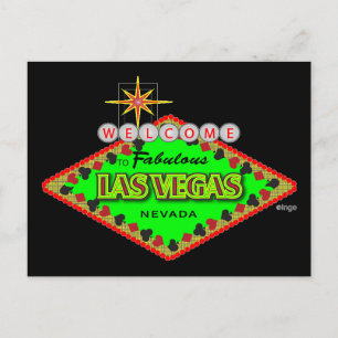 Bienvenue, carte postale de Las Vegas, Nevada
