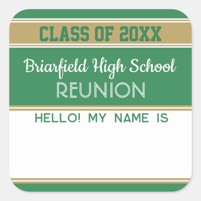 Bienvenue ! Classe Reunion Matte nom étiquette Sti (Devant)