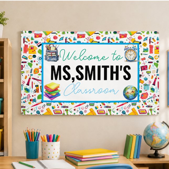 Bienvenue dans la bannière de la rentrée scolaire  (Welcome to the Classroom Back to School Banner)