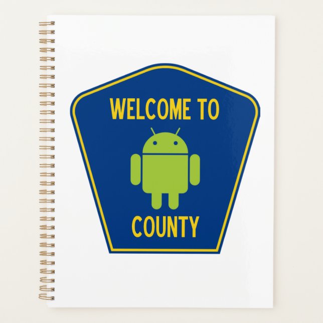 Bienvenue Dans Le Comté D'Android (Panneau De Tran (Devant)