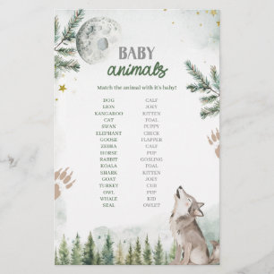 Bienvenue dans le jeu d'animaux bébé loup de la fo