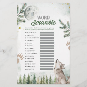 Bienvenue dans le jeu Pack Forest Wolf Word Scramb