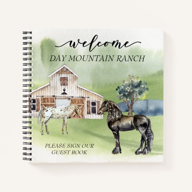 Bienvenue dans le livre d'or de l'écurie du Ranch  (Devant)