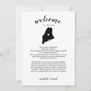 Bienvenue dans le Maine Lettre Mariage et itinér