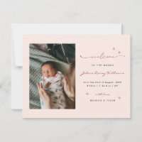 Bienvenue dans le Monde | | Naissance Rétro Boho