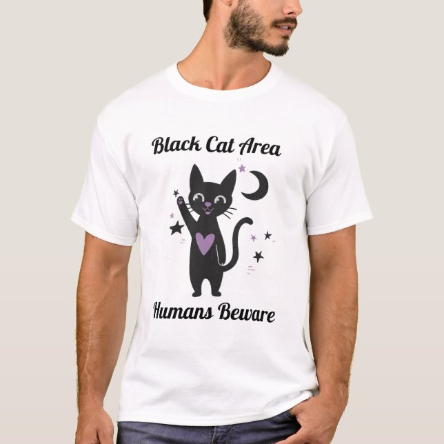 Bienvenue dans le T-Shirt Zone Chat Noir (Devant)