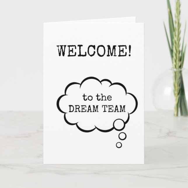 Bienvenue dans l'équipe de rêve, nouvelle carte d' (Devant)