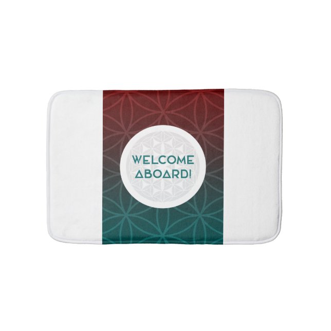 bienvenue dans l'équipe de tapis de bain de géomét (Devant)