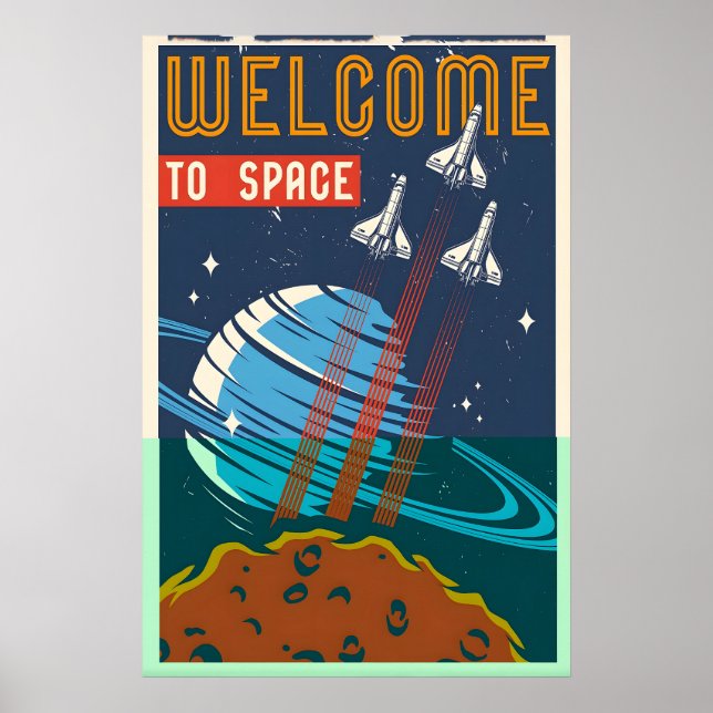 Bienvenue dans l'impression de poster de voyage sp (Devant)