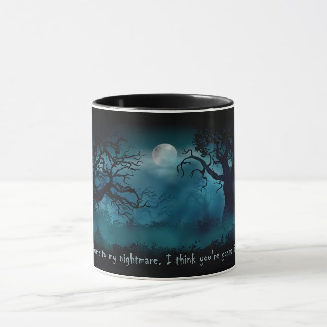 Bienvenue dans mon cauchemar - Mug Forêt au Clair  (Centre)