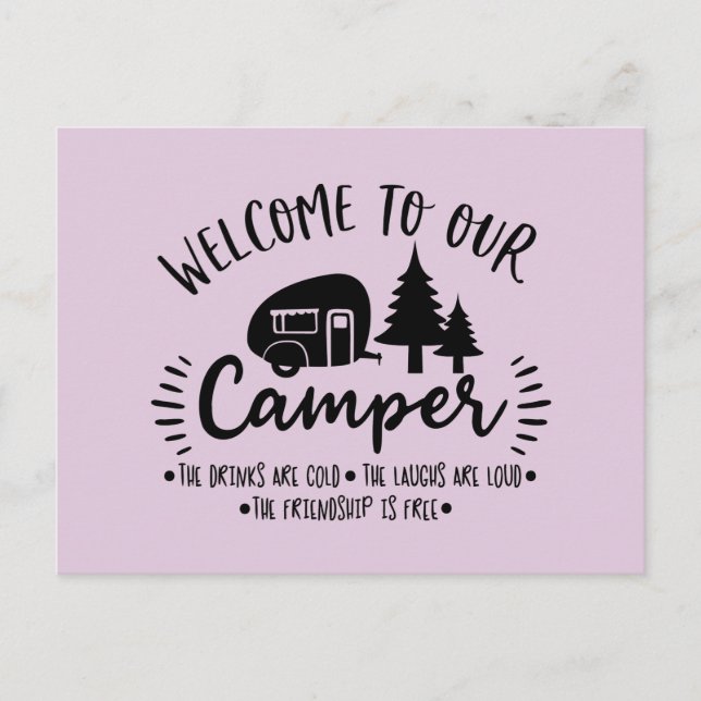 Bienvenue dans notre carte postale Camper (Devant)