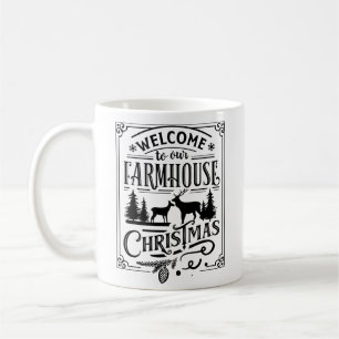 Bienvenue dans notre ferme de Noël Café Mug