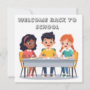 Bienvenue de retour à l'école