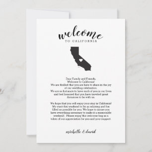 Bienvenue en Californie Lettre Mariage et itinér