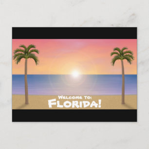Bienvenue en Floride : Carte postale Plage