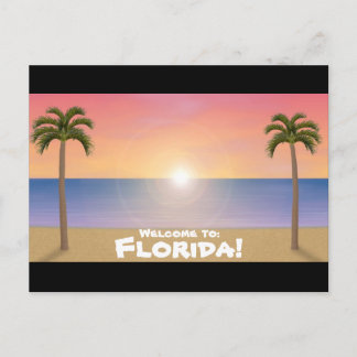 Bienvenue en Floride : Carte postale Plage