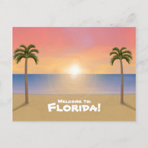 Bienvenue en Floride : Carte postale Plage