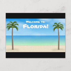 Bienvenue en Floride : Carte postale Plage