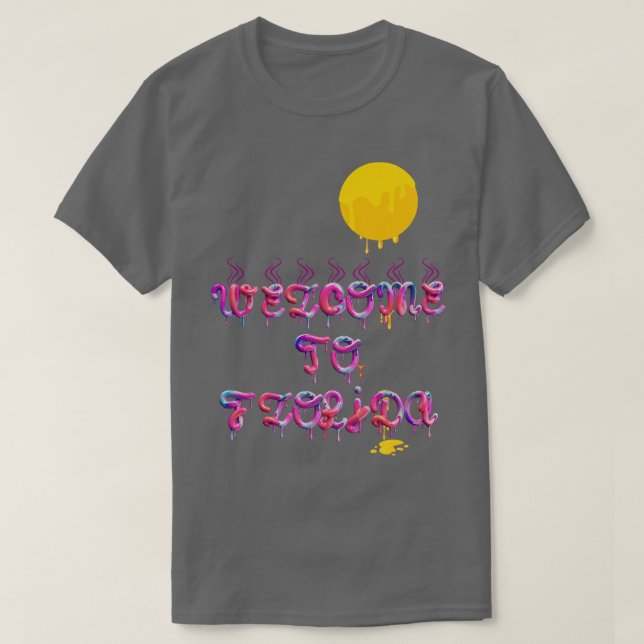 Bienvenue En Floride Le Sun Baked State TShirt (Design devant)