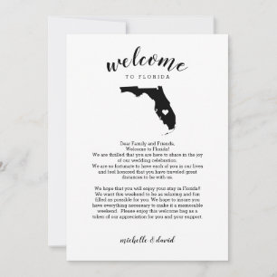 Bienvenue en Floride Lettre Mariage et itinérair