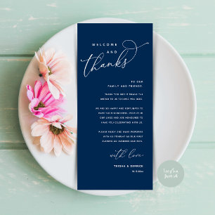 Bienvenue et merci, Place Setting Carte de remerci