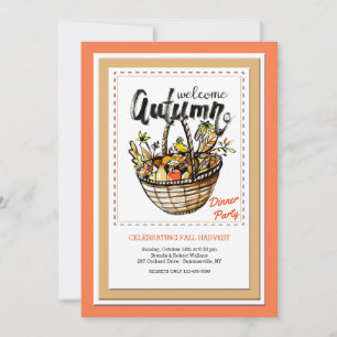 Bienvenue Invitation Automne
