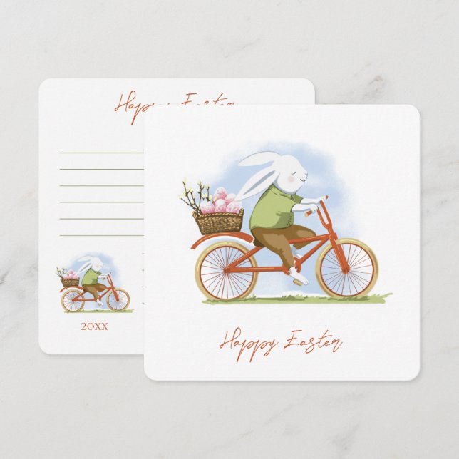 Bienvenue Invitation Bonne Pâques. Salutation (Devant / Derrière)