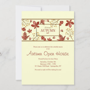 Bienvenue Invitation de bannière Automne