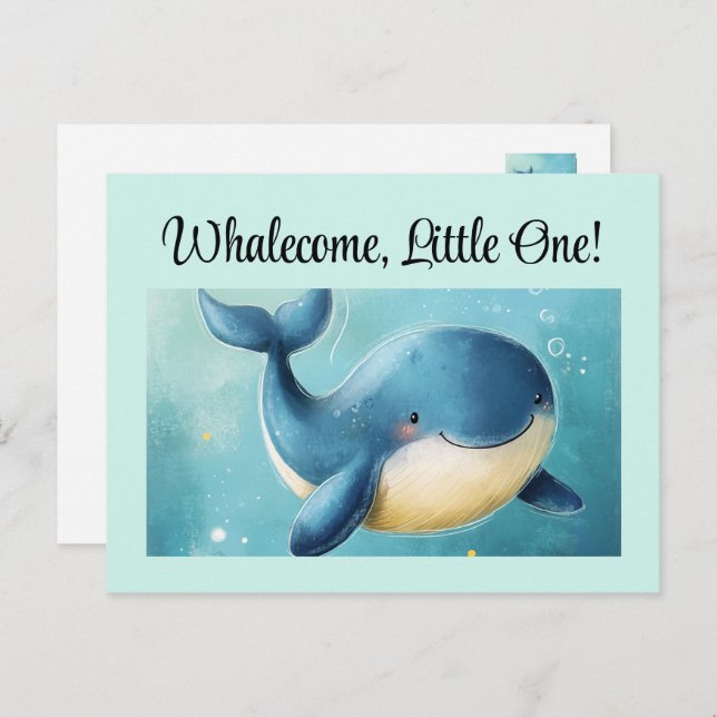 Bienvenue Little One, Nouvelle Carte Bébé, Carte P (Devant / Derrière)