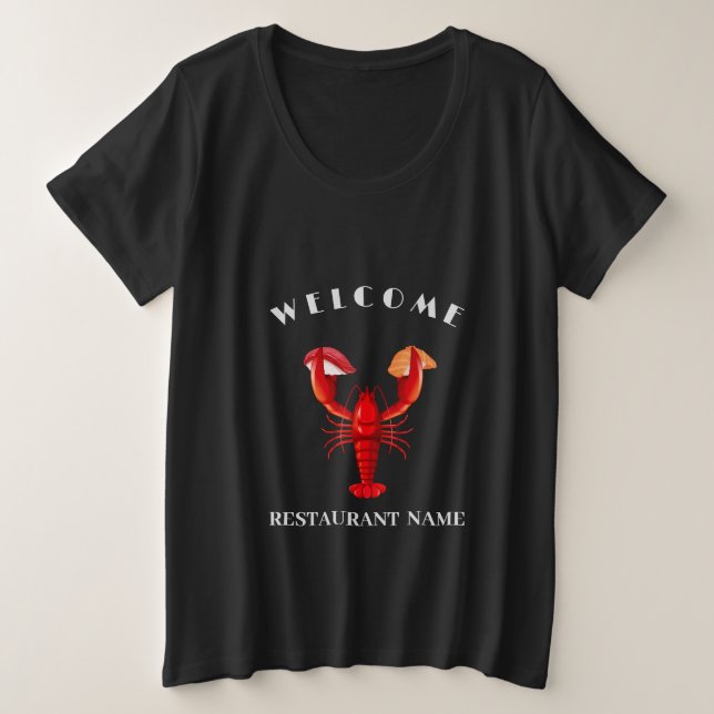 bienvenue Lobster sushi fruits de mer Marché nom p (Design devant)