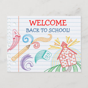 Bienvenue Retour à la carte postale de l'école