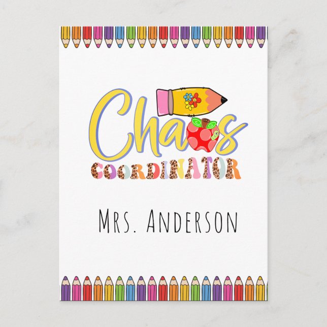 Bienvenue Retour À L'École Carte Postale Photo (Devant)