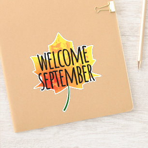 Bienvenue Sticker Septembre