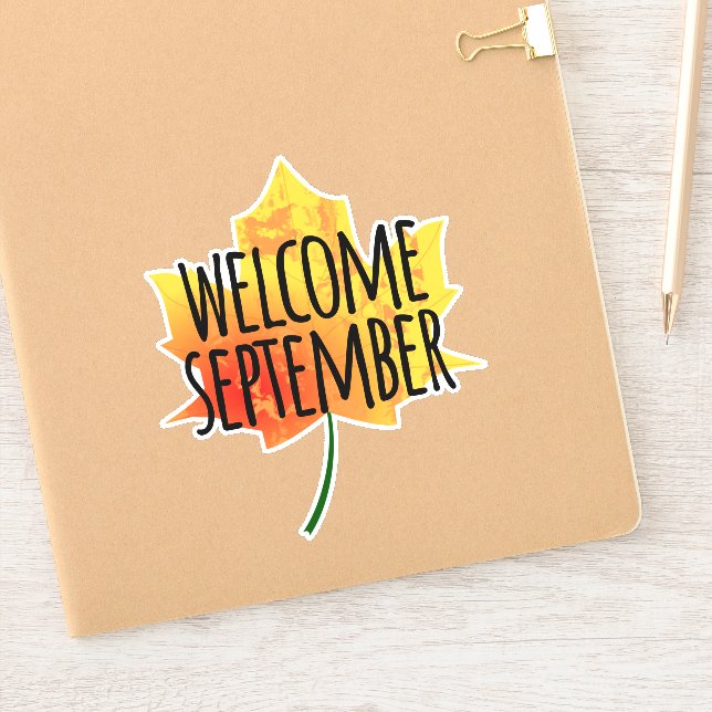Bienvenue Sticker Septembre (Carnet)