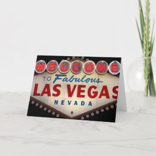 Bienvenue sur Fabulous Las Vegas Invitation Card